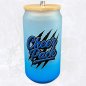 Preview: Glas 18oz transulent blau - Cheer Pack Design Kralle
